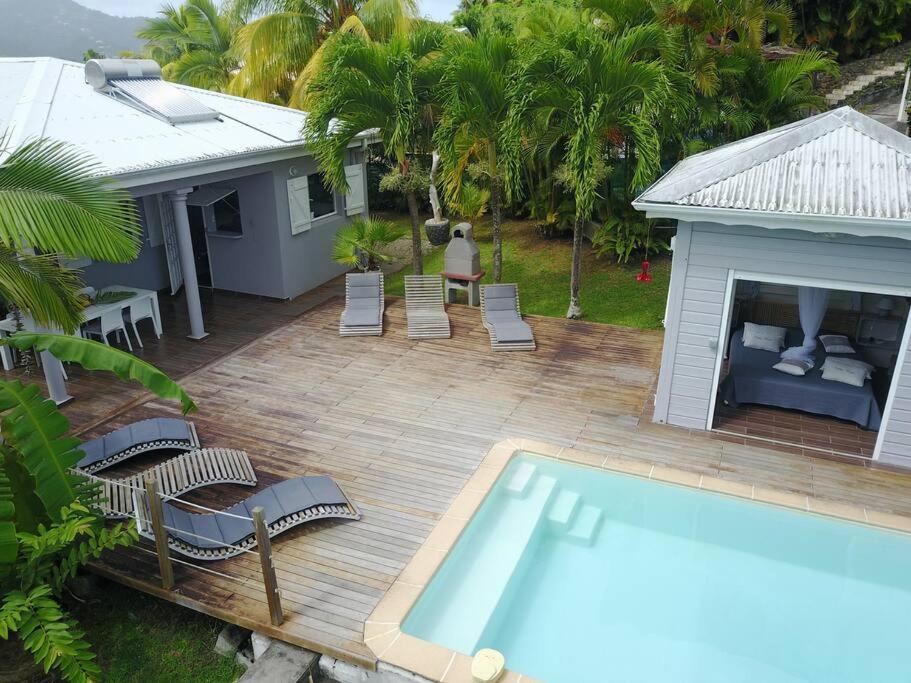 La Charmante Villa Coco Avec Magnifique Vue Mer Le Marin Luaran gambar