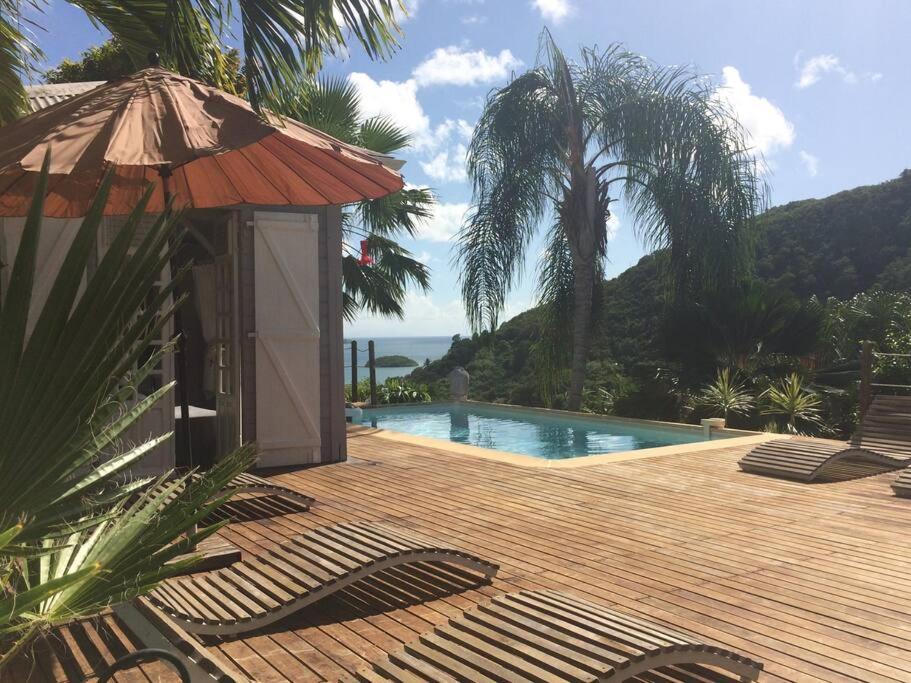 La Charmante Villa Coco Avec Magnifique Vue Mer Le Marin Luaran gambar